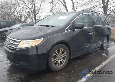 2013 Honda Odyssey Ex-L from USA, damaged, VIN 5FNRL5H61DB034718